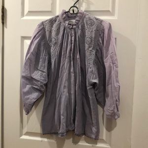 Apiece Apart blouse (Vera), ruffle, eyelet detail